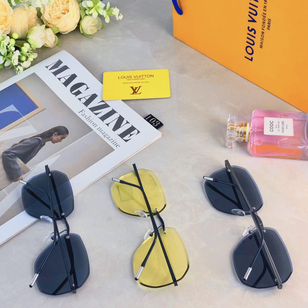 。。Louis vuitto*高清尼龙偏光太阳镜变色镜无框太阳镜眼镜钓鱼墨镜