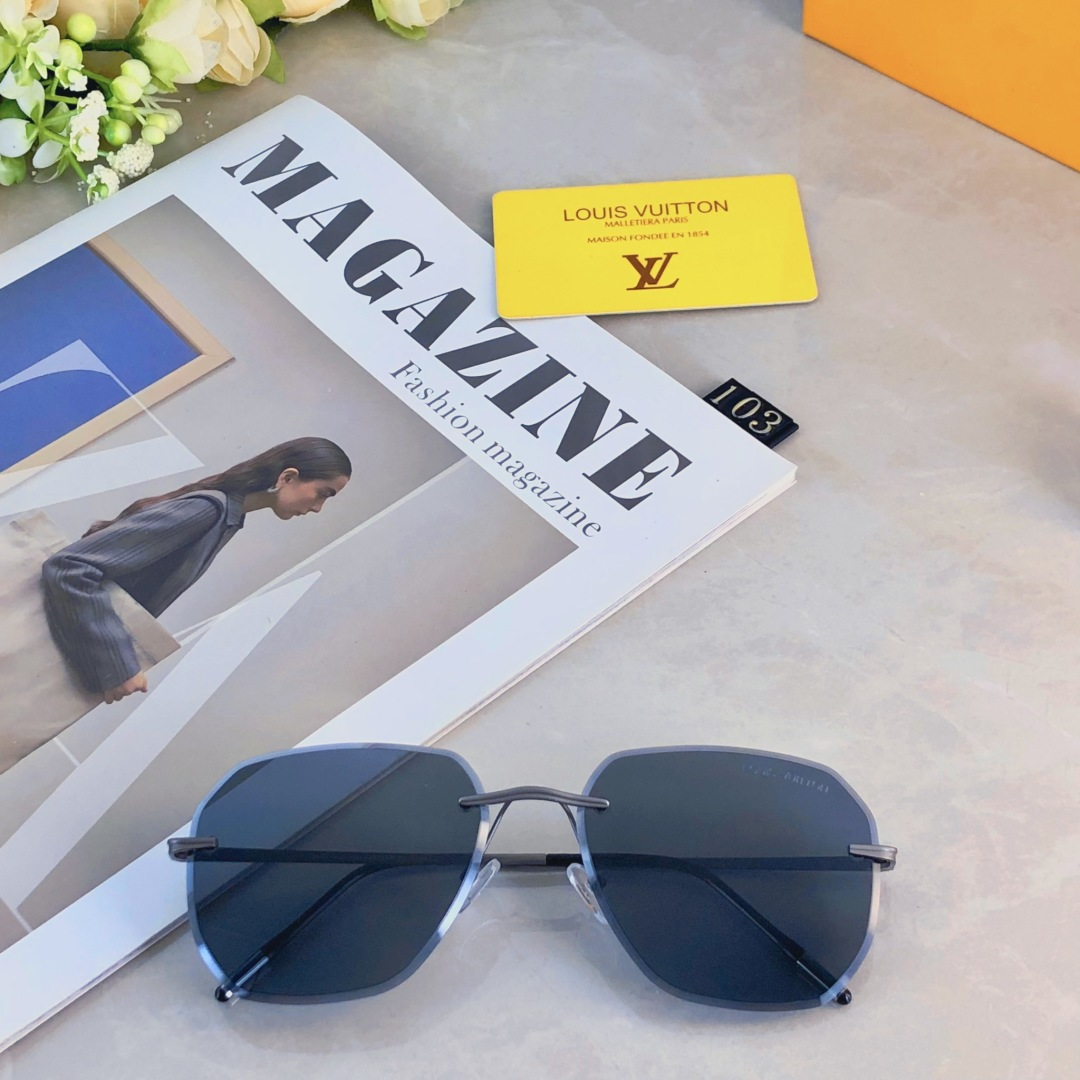 。。Louis vuitto*高清尼龙偏光太阳镜变色镜无框太阳镜眼镜钓鱼墨镜