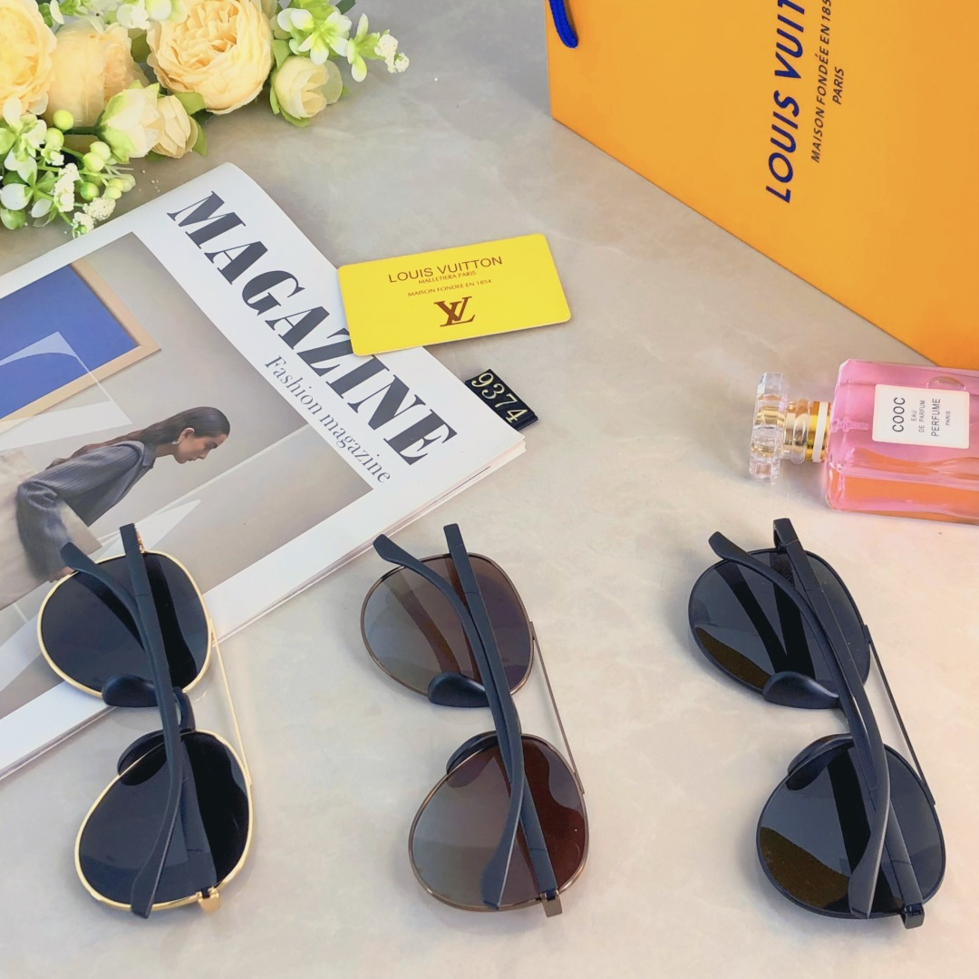 。。Louis vuitto*太阳镜欧版金属复古风简约法式优雅墨镜