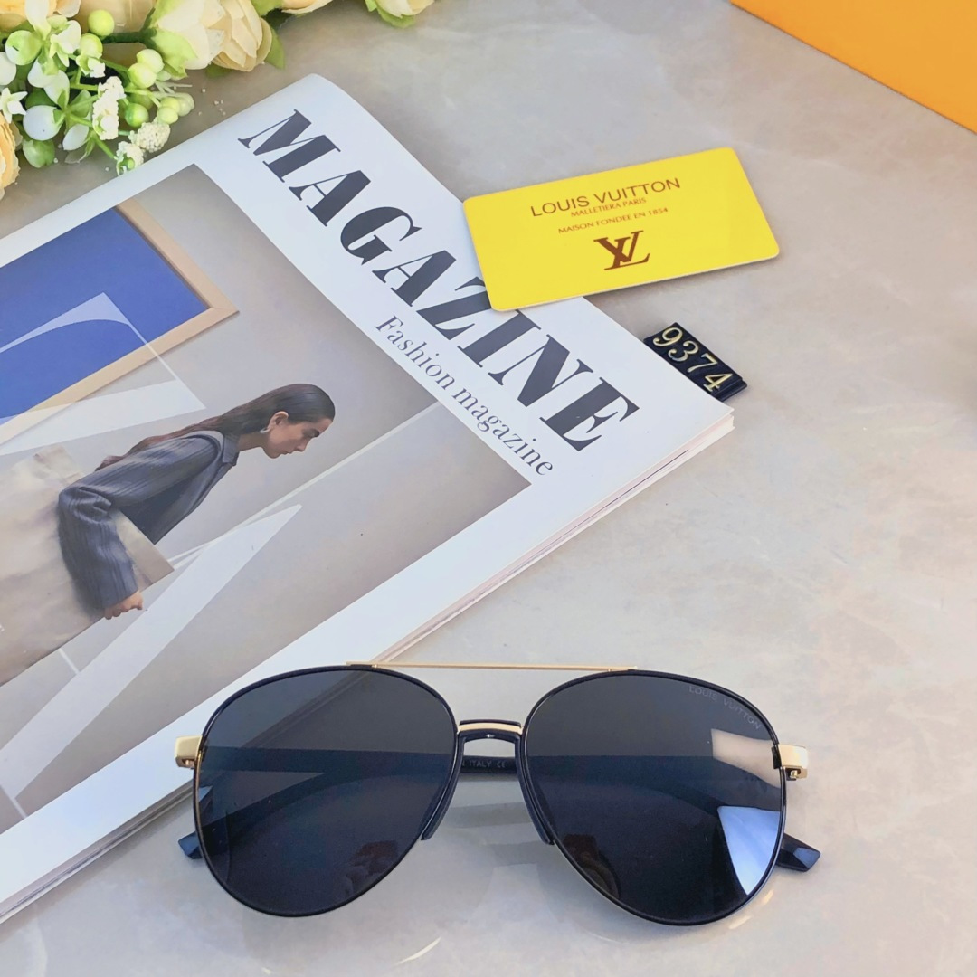 。。Louis vuitto*太阳镜欧版金属复古风简约法式优雅墨镜