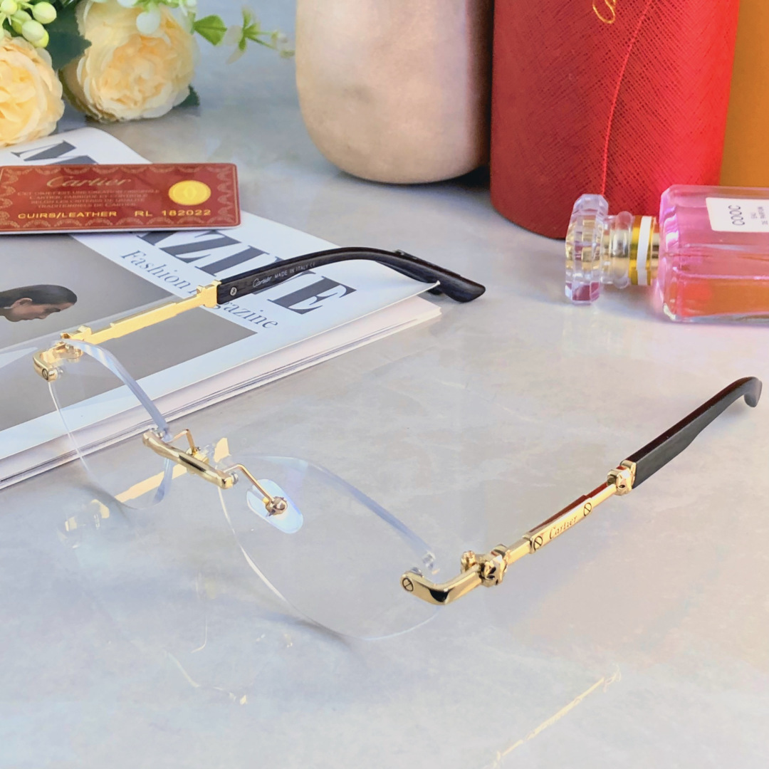 。。Cartie*欧美时尚金属INS风多边形无框轻奢太阳镜户外防晒拍照墨镜