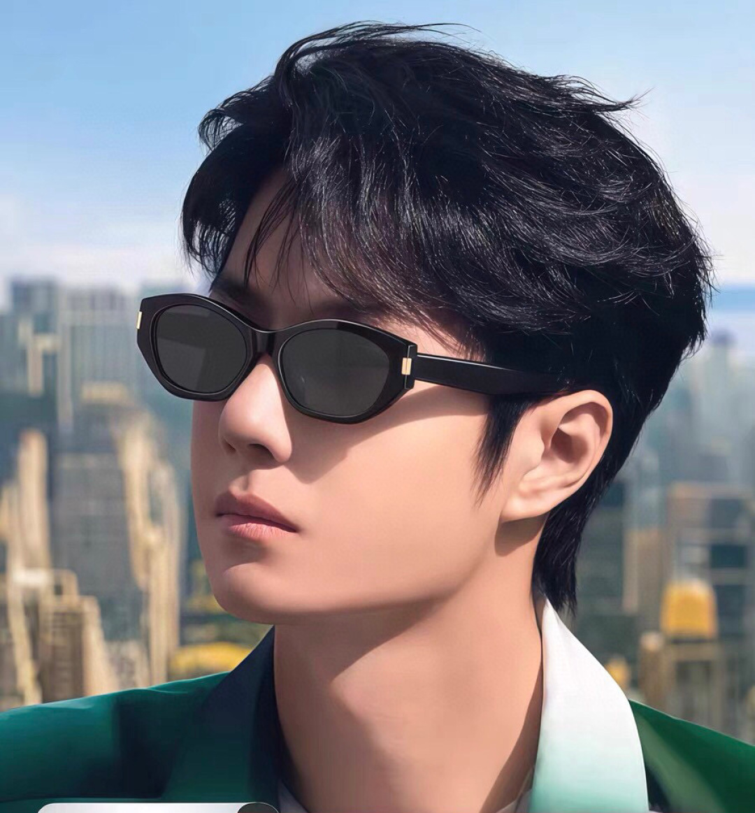 。。Louis vuitto*2025新款复古猫眼墨镜女款高级感潮辣妹度假偏光太阳眼镜圆脸显瘦