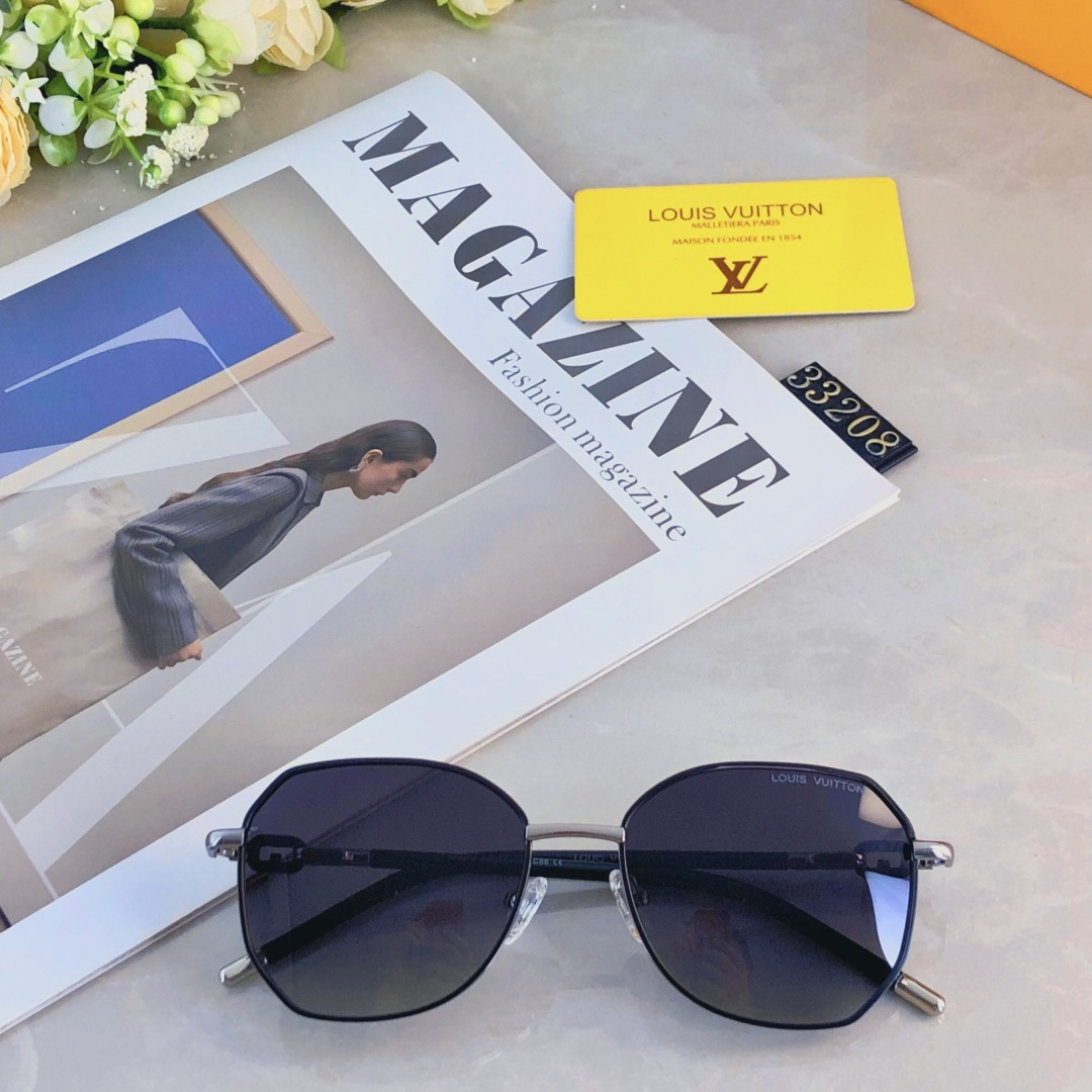 。。Louis vuitto*显瘦偏光太阳镜女高级感网红街拍凹造型防紫外线墨镜