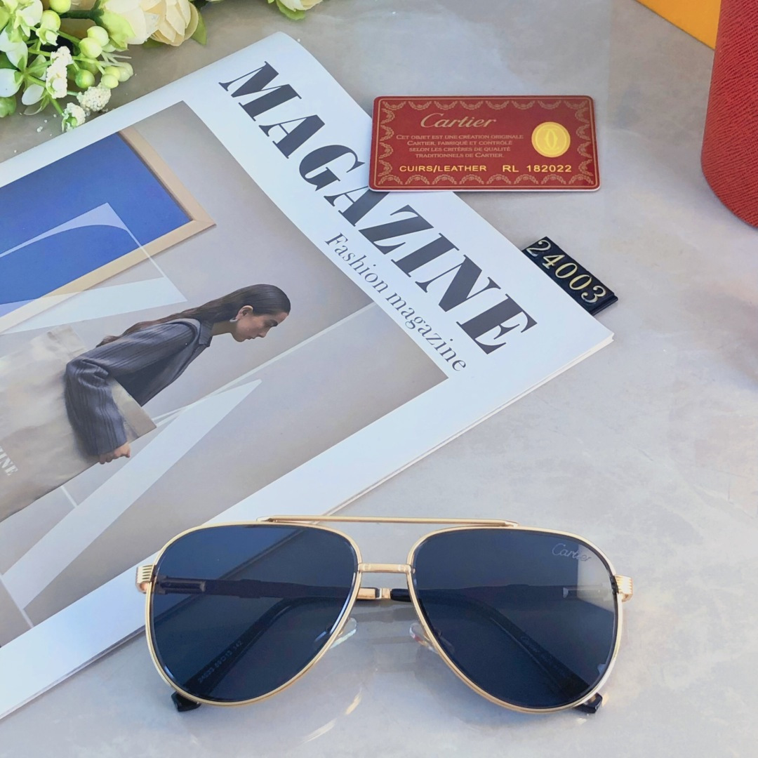 。。Cartie*新品飞行员墨镜高级防紫外线开车驾驶专用偏光太阳眼镜蛤蟆镜