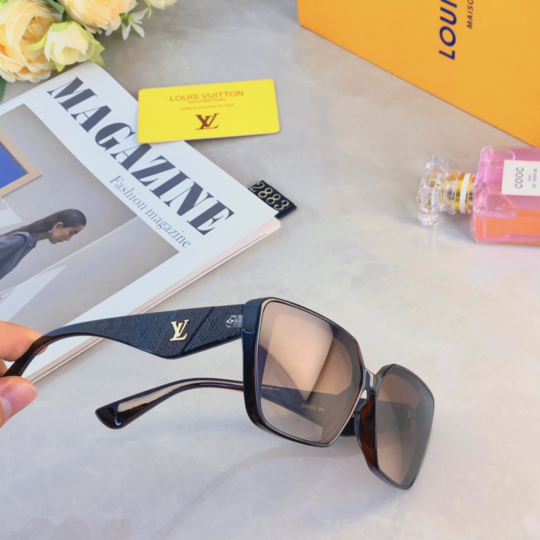 。。Louis vuitto*李沁同款太阳镜时尚复古潮流防晒韩版高级感防紫外线显瘦墨镜