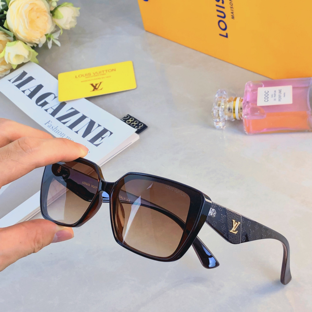 。。Louis vuitto*李沁同款太阳镜时尚复古潮流防晒韩版高级感防紫外线显瘦墨镜