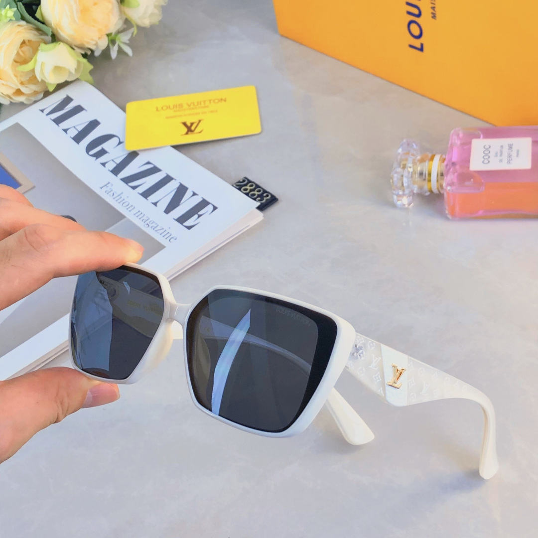 。。Louis vuitto*李沁同款太阳镜时尚复古潮流防晒韩版高级感防紫外线显瘦墨镜