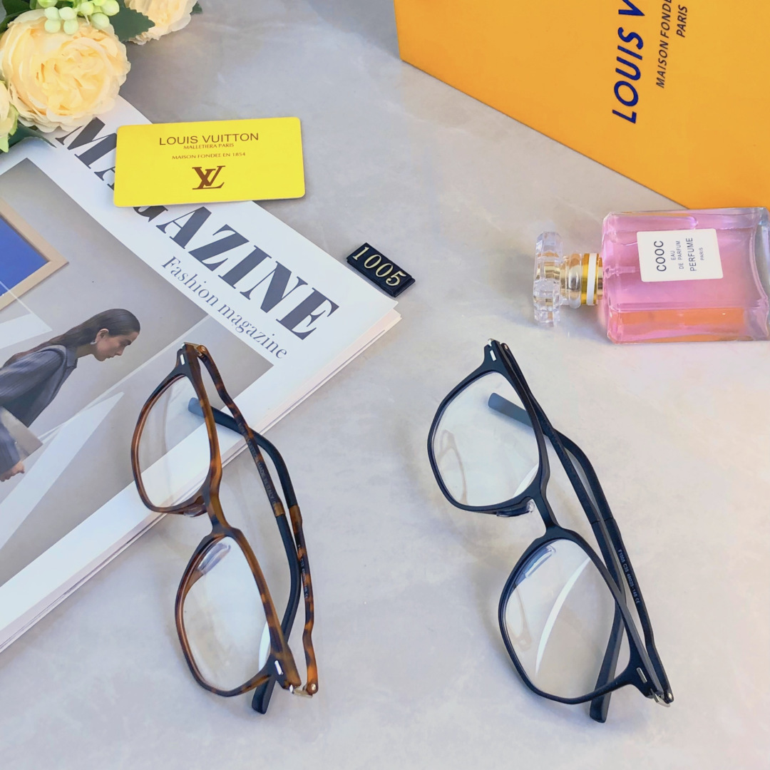 。。Louis vuitto*独立加高鼻托超轻近视眼镜女款配度数素颜大框眼睛架男方圆脸镜框