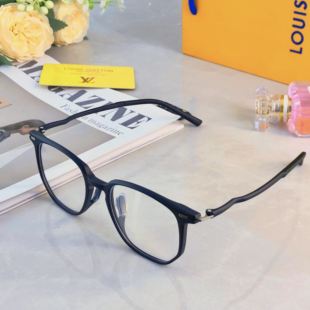 。。Louis vuitto*独立加高鼻托超轻近视眼镜女款配度数素颜大框眼睛架男方圆脸镜框
