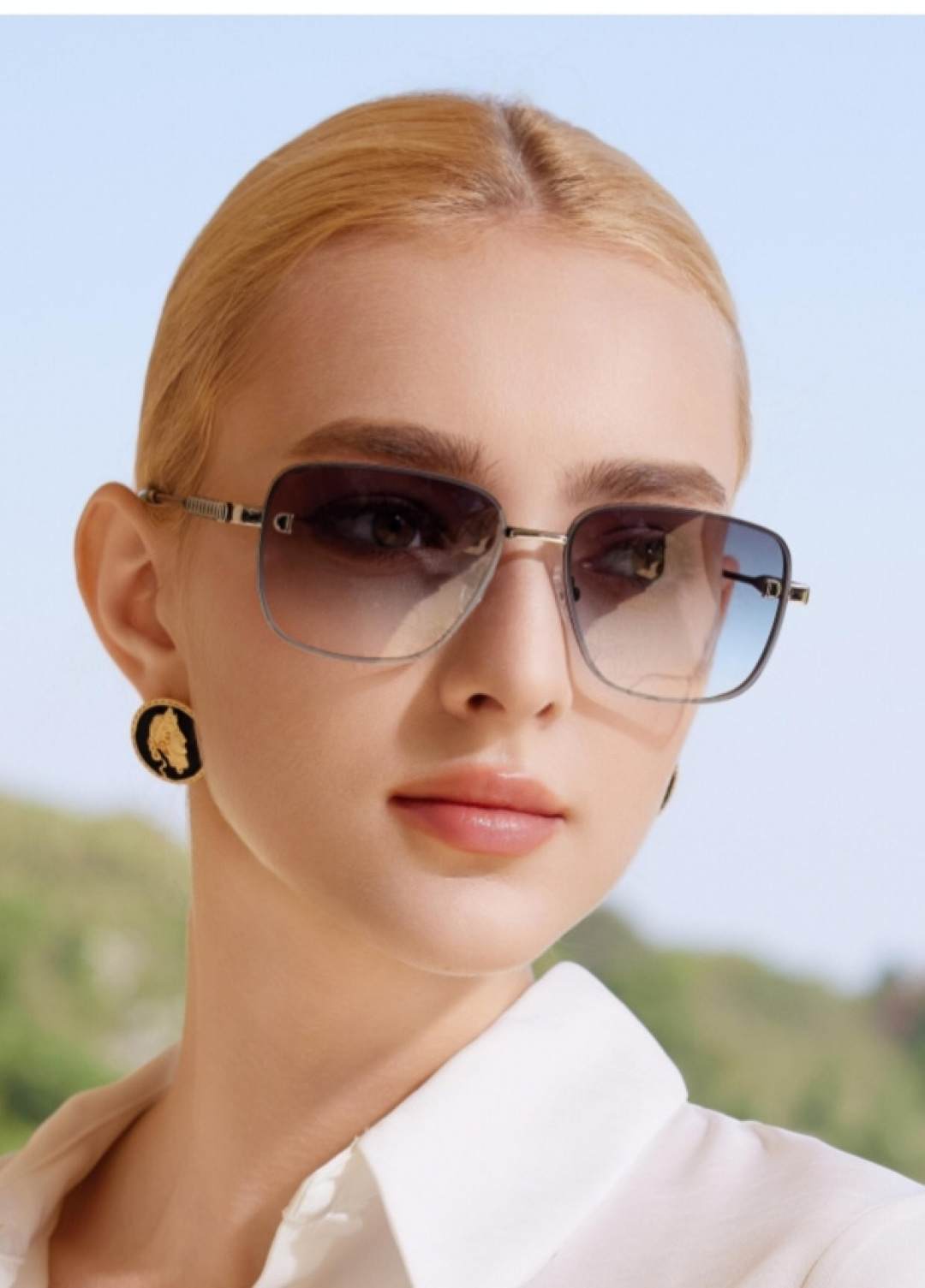 。。Louis vuitto*优雅复古墨镜甜酷辣妹凹造型网红同款防紫外线配饰太阳眼镜