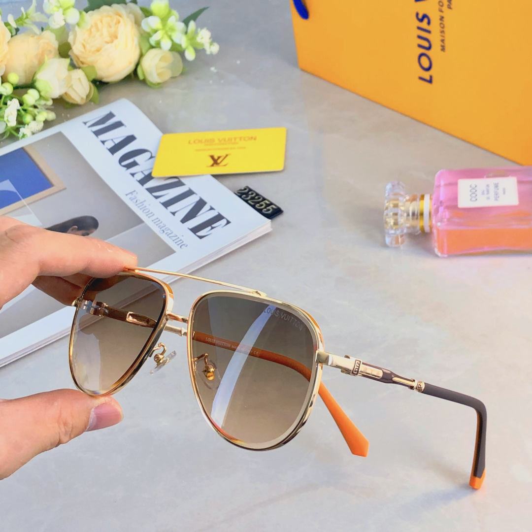 。。Louis vuitto*时尚墨镜太阳镜休闲运动钓鱼高清防晒方形百搭黑色