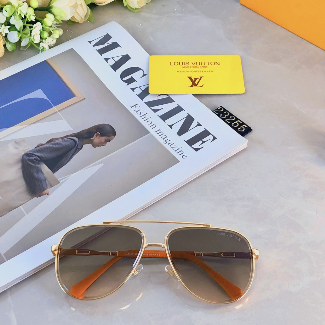 。。Louis vuitto*时尚墨镜太阳镜休闲运动钓鱼高清防晒方形百搭黑色