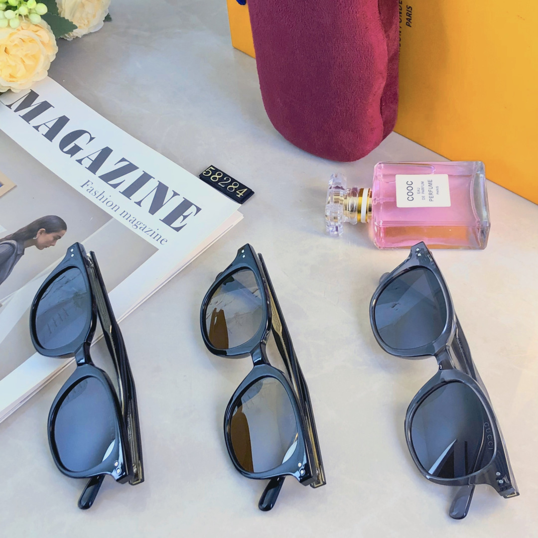 。。Gucc*新款欧美个性潮复古潮流太阳眼镜男女网红街拍墨镜遮阳ins