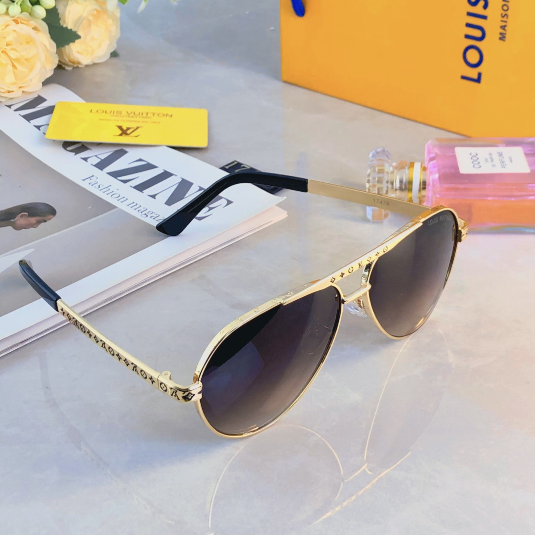 。。Louis vuitto*新款太阳镜欧美爆款金属双梁时尚大框墨镜驾驶开车太阳眼镜