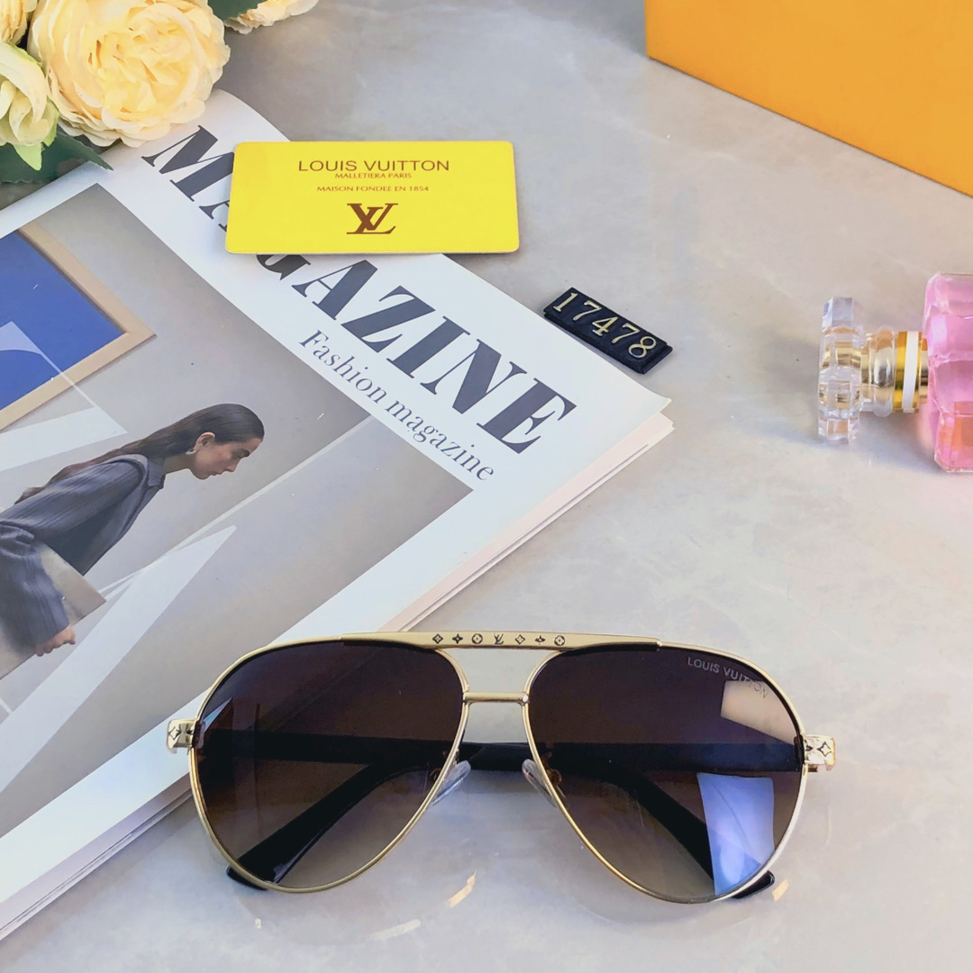 。。Louis vuitto*新款太阳镜欧美爆款金属双梁时尚大框墨镜驾驶开车太阳眼镜