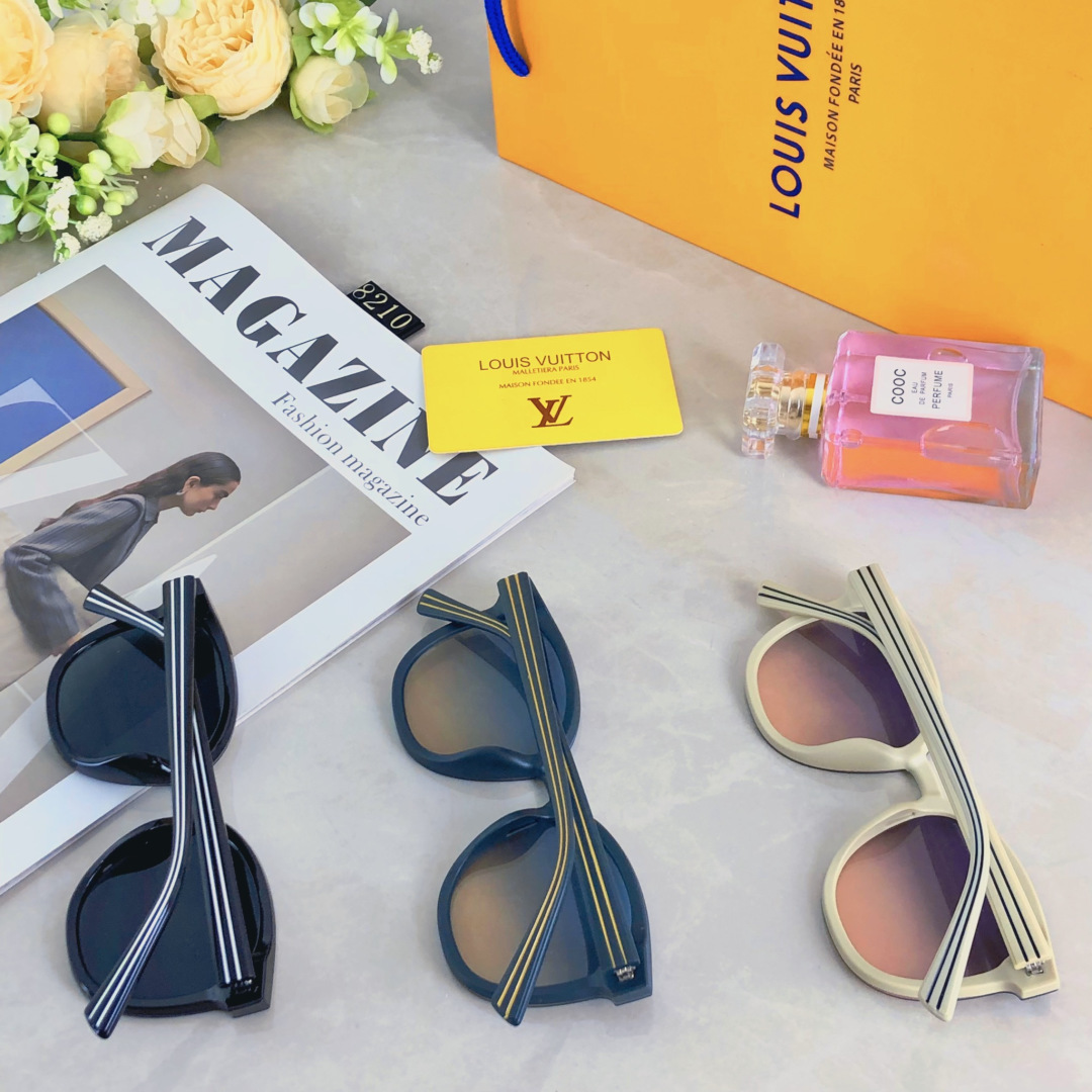 。。Louis vuitto*太阳镜潮流新款沙滩遮阳镜时尚网红墨镜女韩版潮圆脸个性