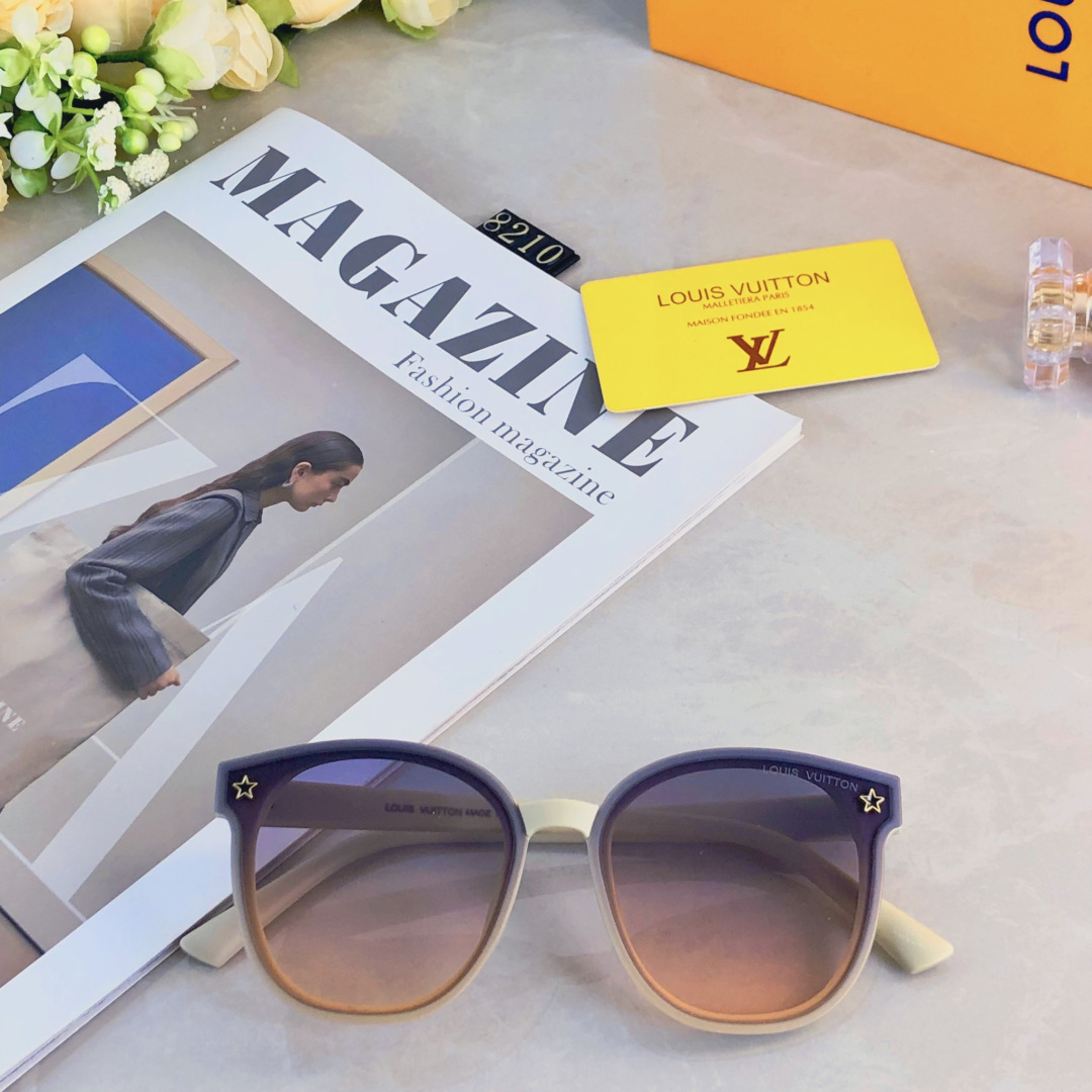 。。Louis vuitto*太阳镜潮流新款沙滩遮阳镜时尚网红墨镜女韩版潮圆脸个性