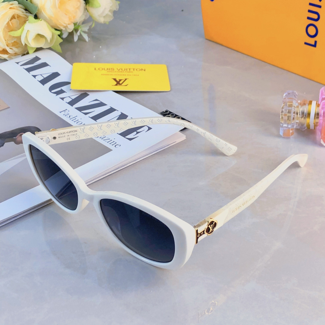 。。Louis vuitto*欧美甜酷辣妹黑色圆框墨镜女圆脸显瘦网红大框高级感显气质太阳镜