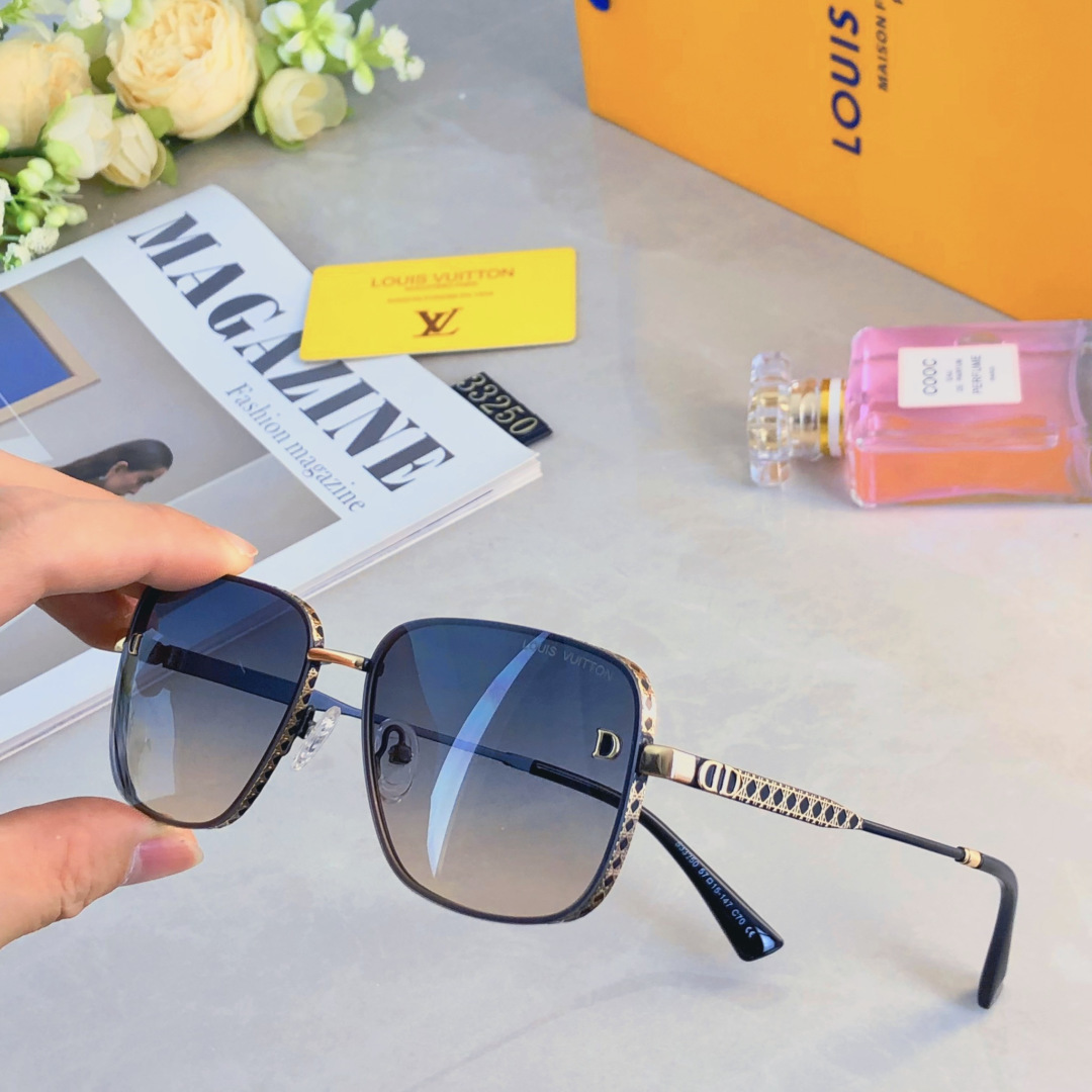 。。Louis vuitto*2025新款太阳镜网红时尚街拍情侣款眼镜防紫外线太阳镜潮