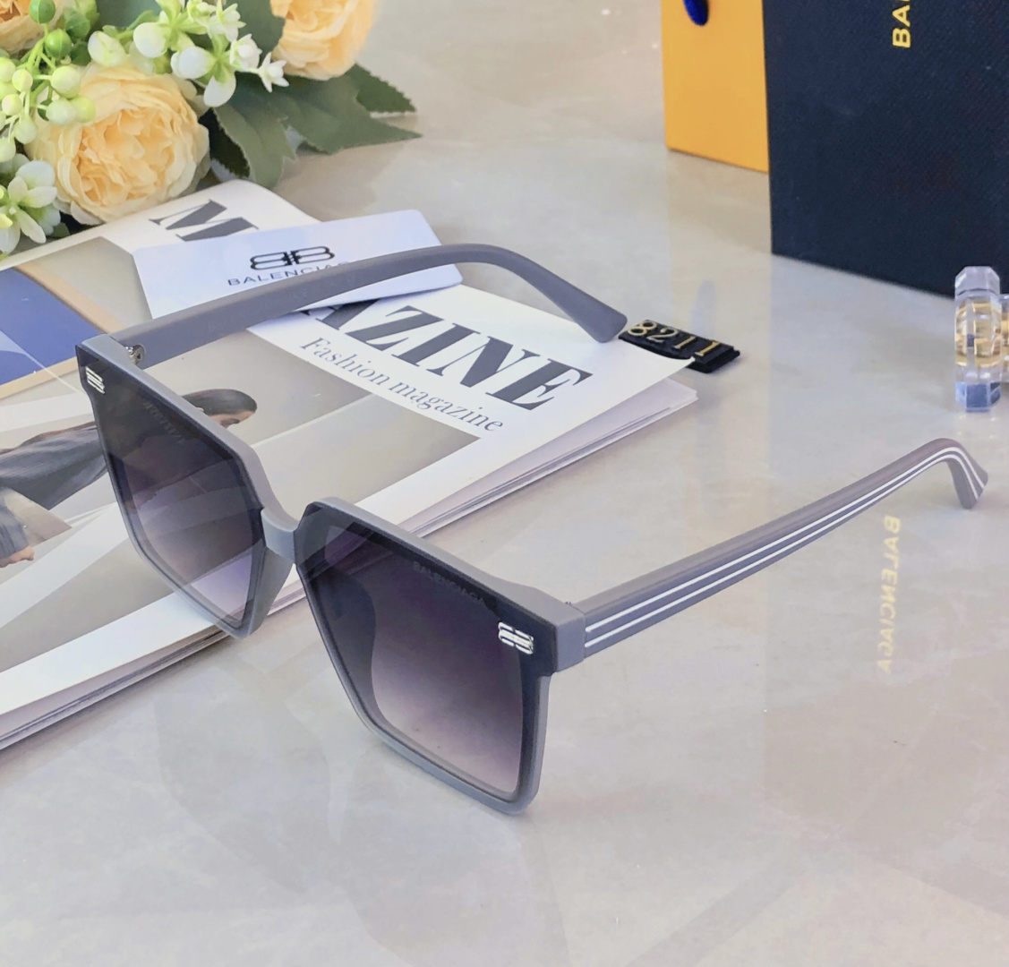 。。Balenciag*韩版时尚ins连体墨镜女网红款高级感街拍防紫外线太阳镜男潮