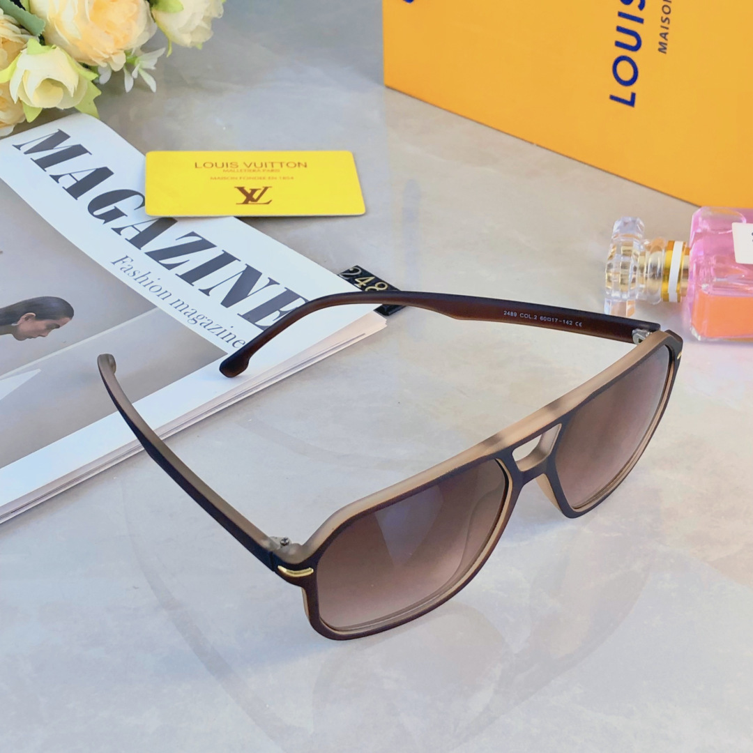 。。Louis vuitto*新款时尚双梁飞行员蛤蟆镜欧美潮流太阳镜驾驶情侣女太阳眼镜