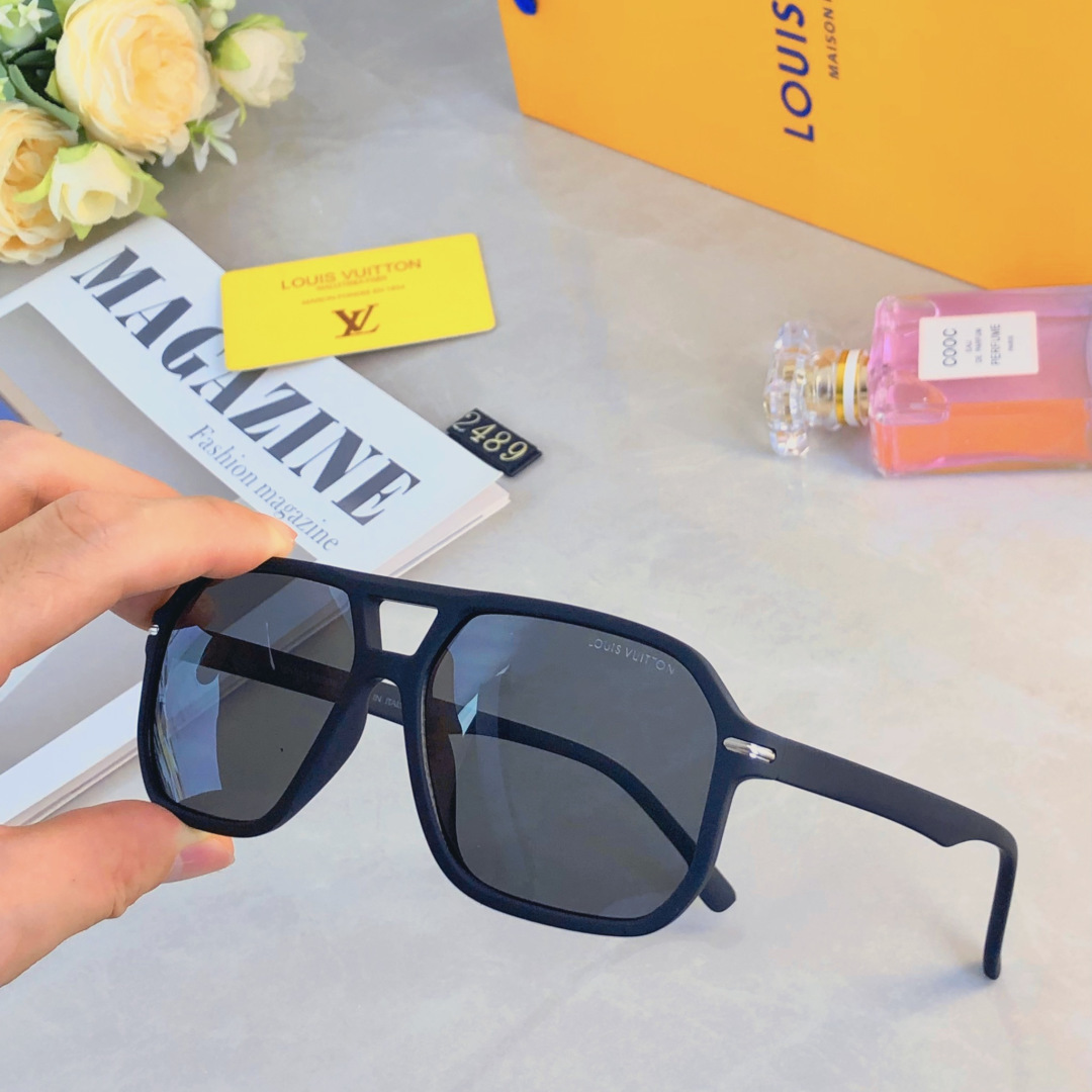 。。Louis vuitto*新款时尚双梁飞行员蛤蟆镜欧美潮流太阳镜驾驶情侣女太阳眼镜
