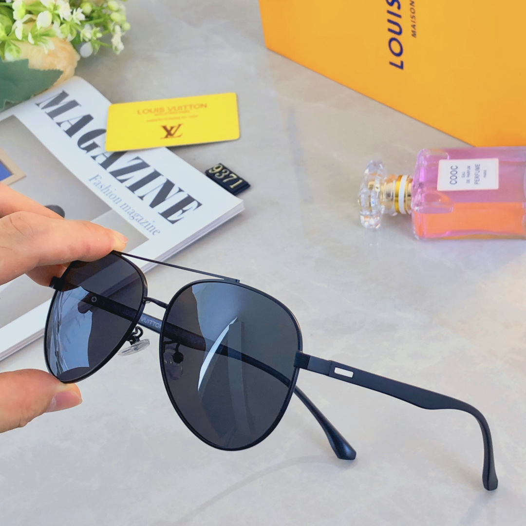 。。Louis vuitto*飞行员墨镜男款蛤蟆镜高级感偏光太阳眼镜