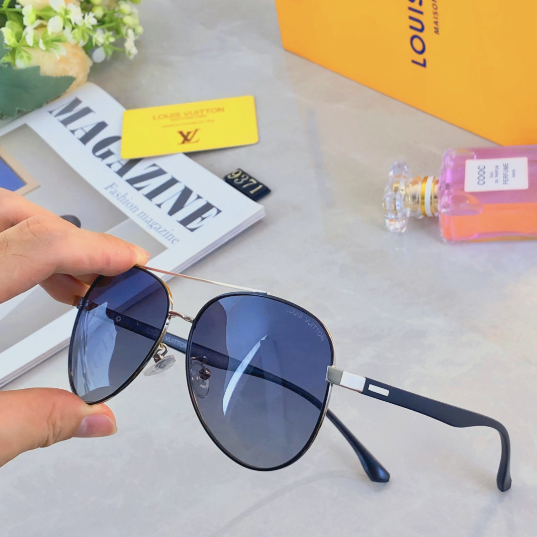 。。Louis vuitto*飞行员墨镜男款蛤蟆镜高级感偏光太阳眼镜
