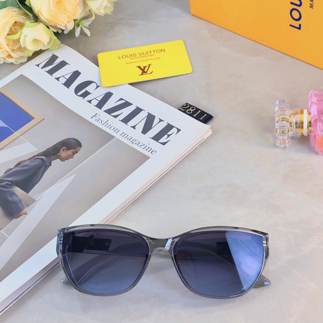 。。Louis vuitto*轻奢款复古墨镜女超轻高级品质感防紫外线太阳眼镜