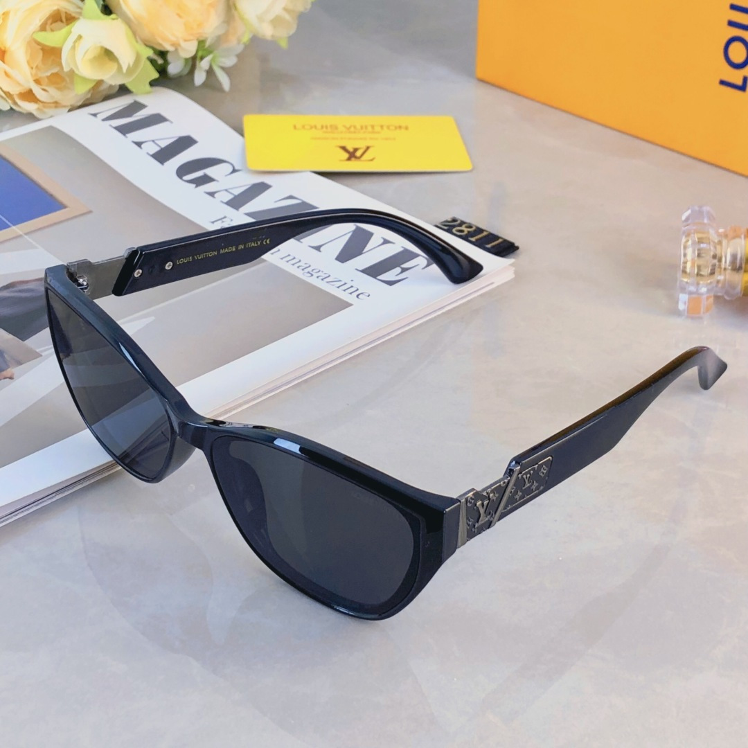 。。Louis vuitto*轻奢款复古墨镜女超轻高级品质感防紫外线太阳眼镜