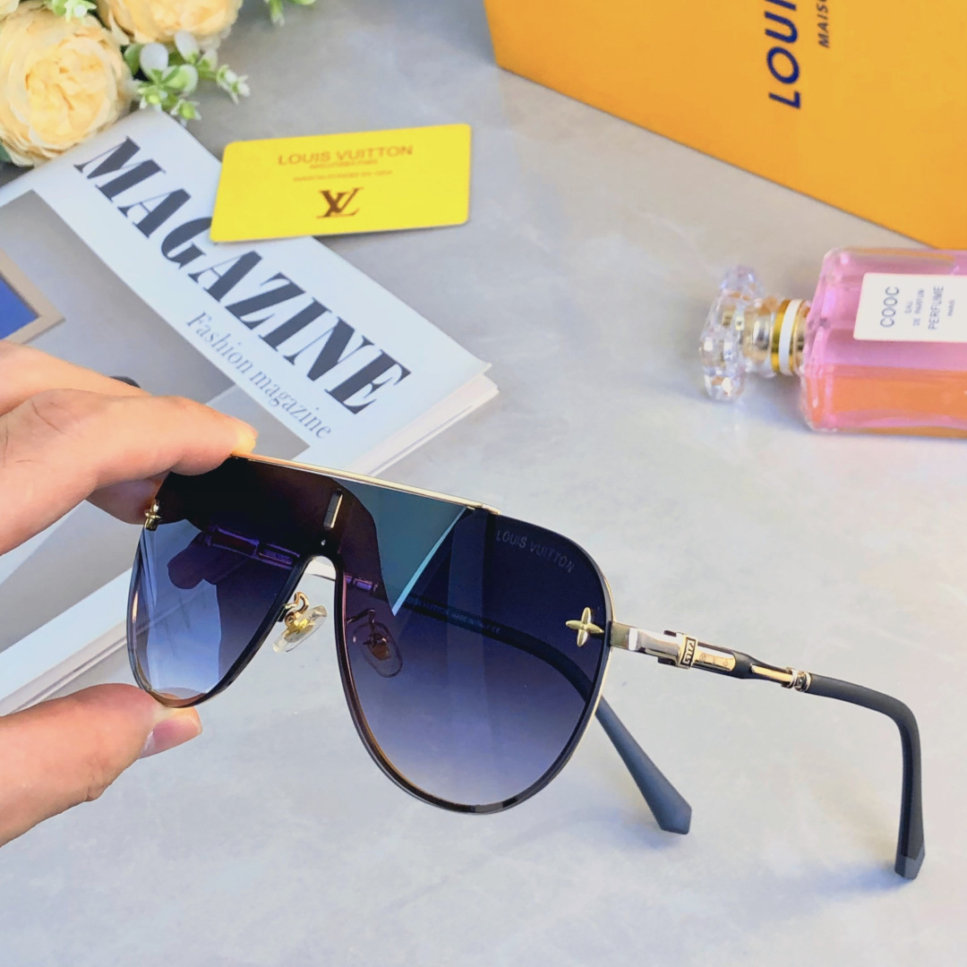 P105🔥🔥Louis vuitto*2025新款欧美墨镜飞行员金属百搭防紫外线眼镜复古太阳眼镜