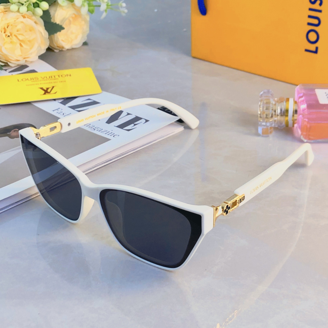 。。LOUISVUITTO*欧美时尚墨镜女潮方形法式高级感凹造型太阳镜防紫外线
