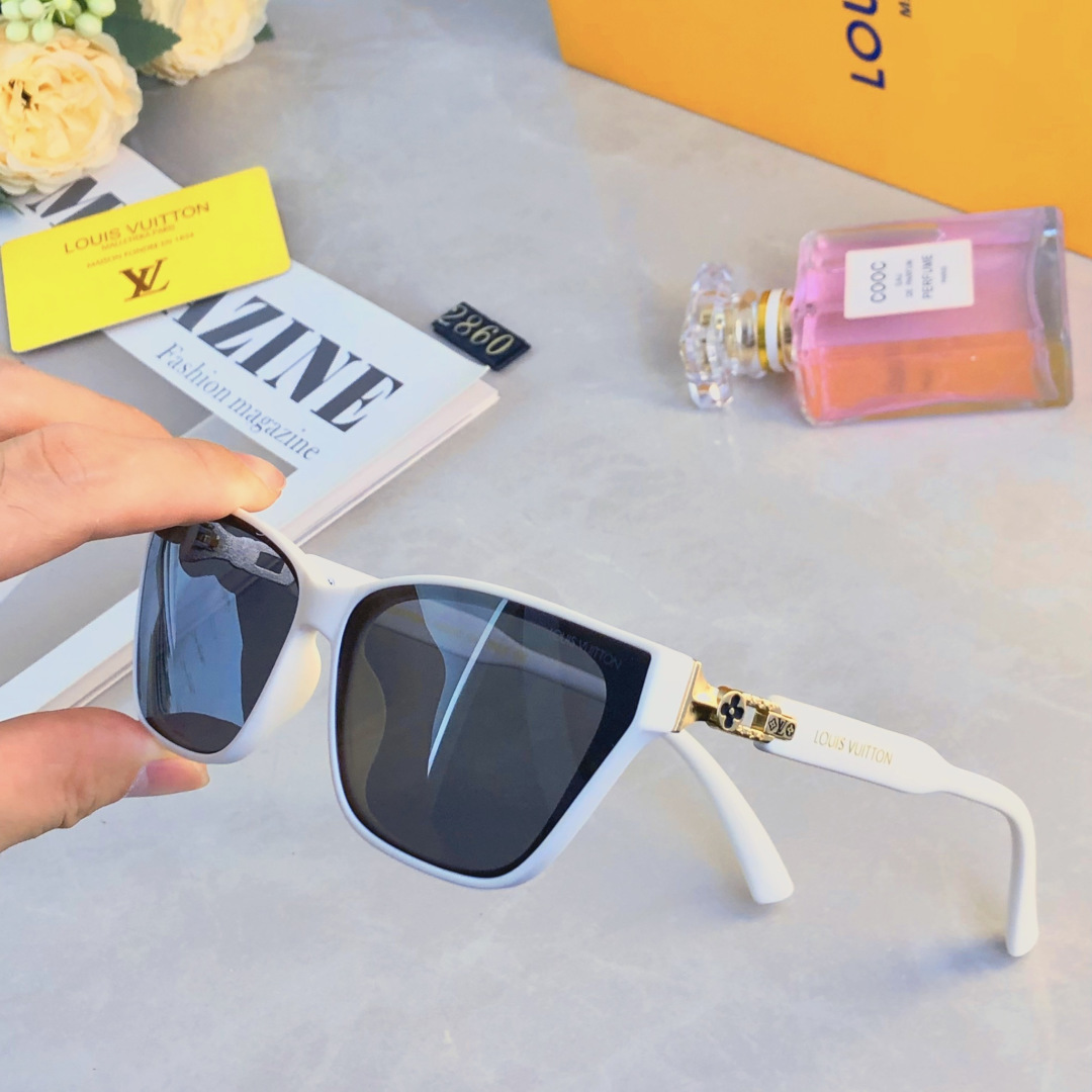 。。LOUISVUITTO*欧美时尚墨镜女潮方形法式高级感凹造型太阳镜防紫外线