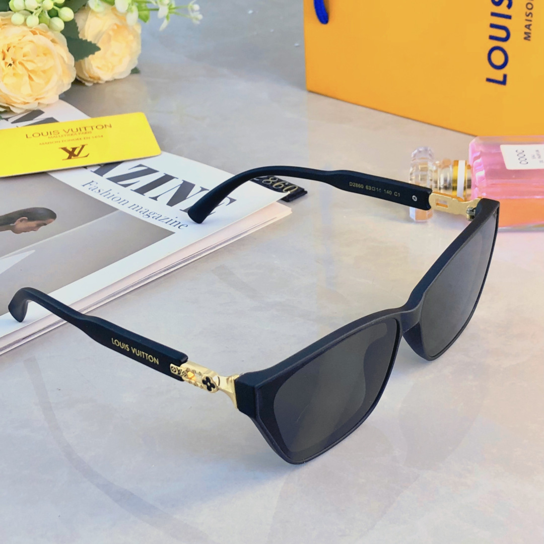 。。LOUISVUITTO*欧美时尚墨镜女潮方形法式高级感凹造型太阳镜防紫外线