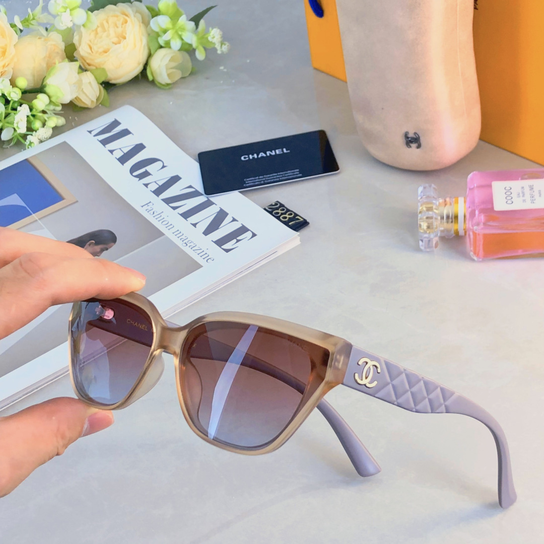 。。Chane*2025新款欧美时尚太阳镜女个性街拍遮阳墨镜女跨境潮
