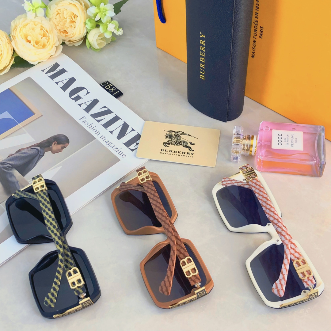 🔥🔥BalenCiag*时尚轻奢太阳镜女百搭素颜修饰脸型高级感防紫外线高清墨镜偏光镜