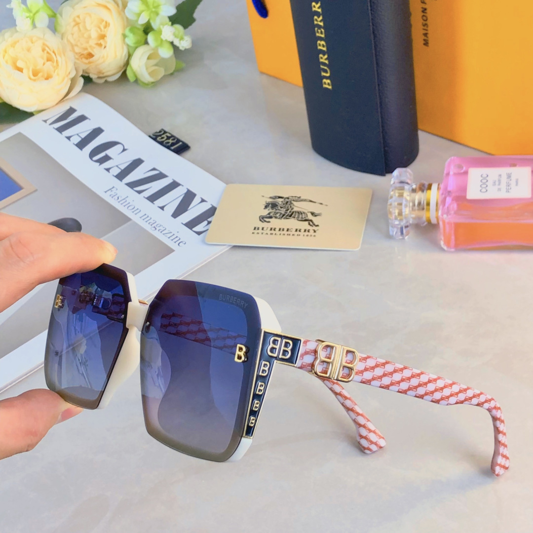 🔥🔥BalenCiag*时尚轻奢太阳镜女百搭素颜修饰脸型高级感防紫外线高清墨镜偏光镜