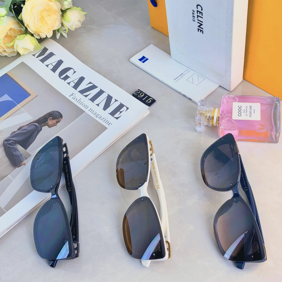 🔥🔥Celin*欧美复古猫眼嘻哈墨镜女ins小方框个性网红时尚百搭防紫外太阳镜