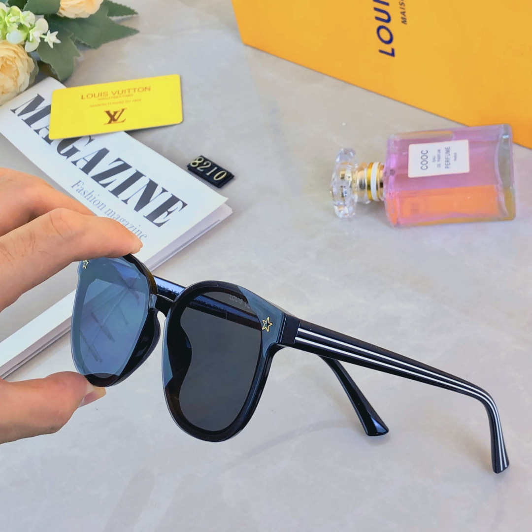 🔥🔥Louis vuitto*复古方框简约墨镜女款高级感2025新款圆脸显瘦海边遮阳防晒太阳镜