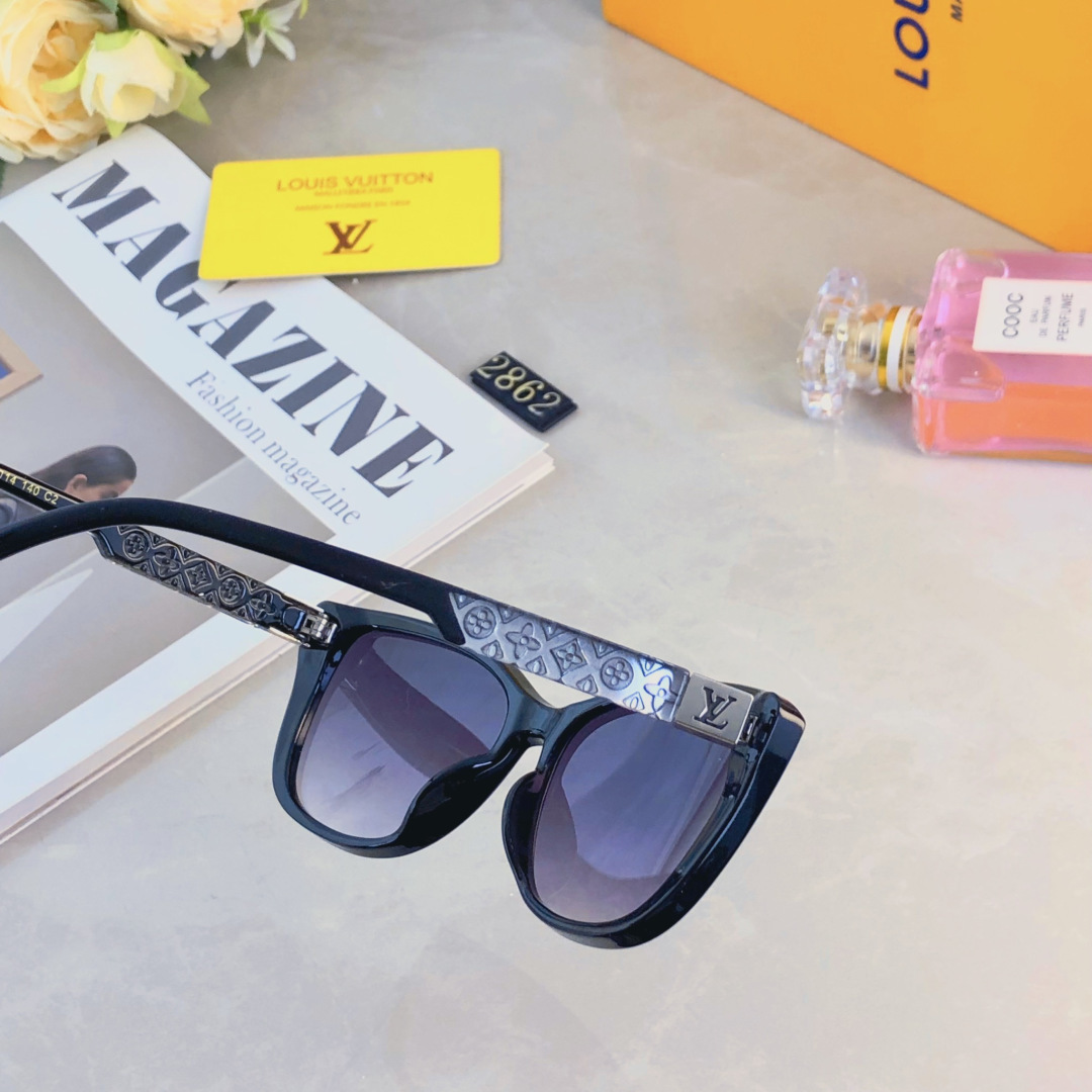 🔥🔥Louis vuitto*2025新款墨镜女高级感旅游大脸方圆脸显脸小太阳眼镜防眩光紫外线