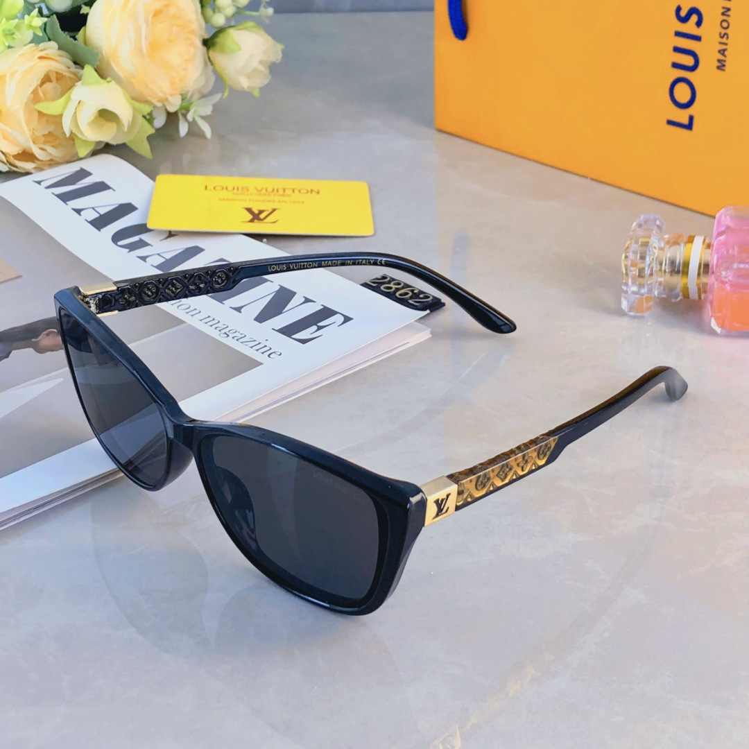 🔥🔥Louis vuitto*2025新款墨镜女高级感旅游大脸方圆脸显脸小太阳眼镜防眩光紫外线