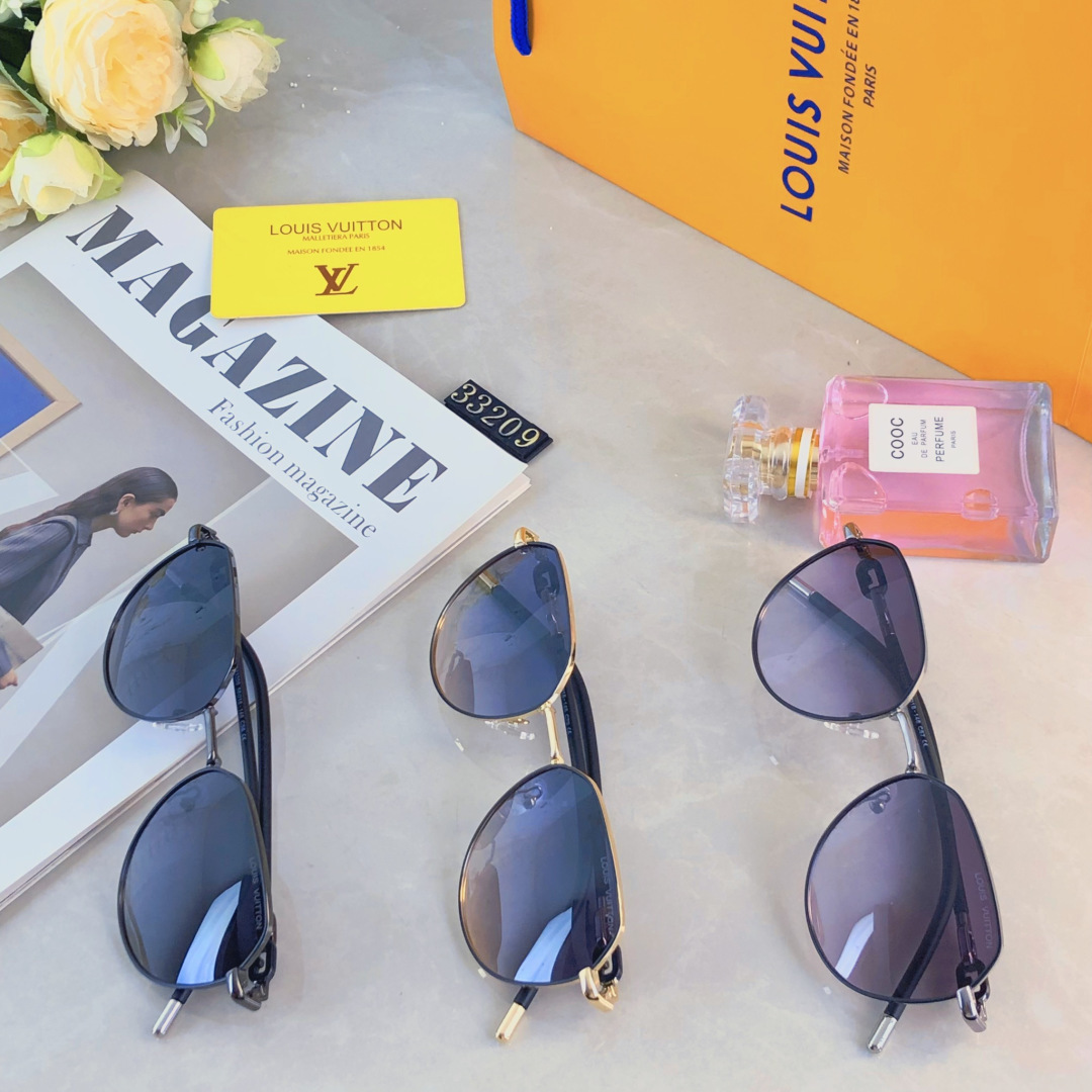 🔥🔥Louis vuitto*眼镜开车墨镜女防紫外线优雅复古网红街拍女士偏光小脸太阳镜