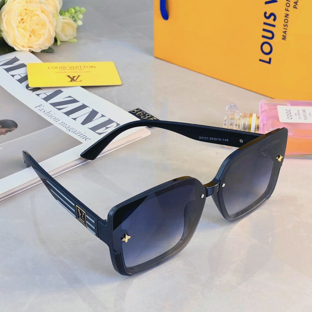 🔥🔥Louis vuitto*2025新款墨镜高清方框气质眼镜网红时尚太阳镜百搭复古
