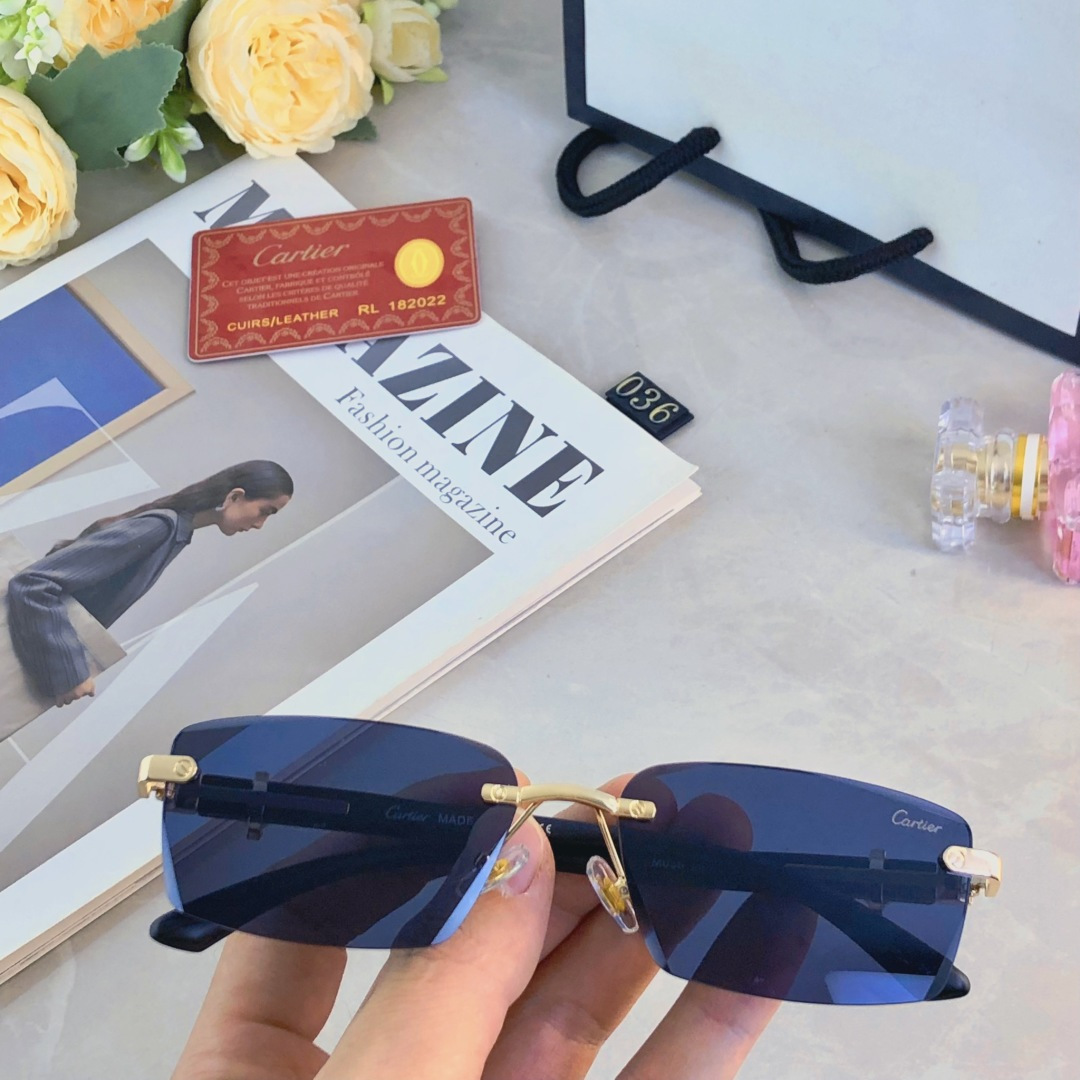 🔥🔥Cartie*韩版网红墨镜ins潮流时尚方框大脸显瘦太阳镜