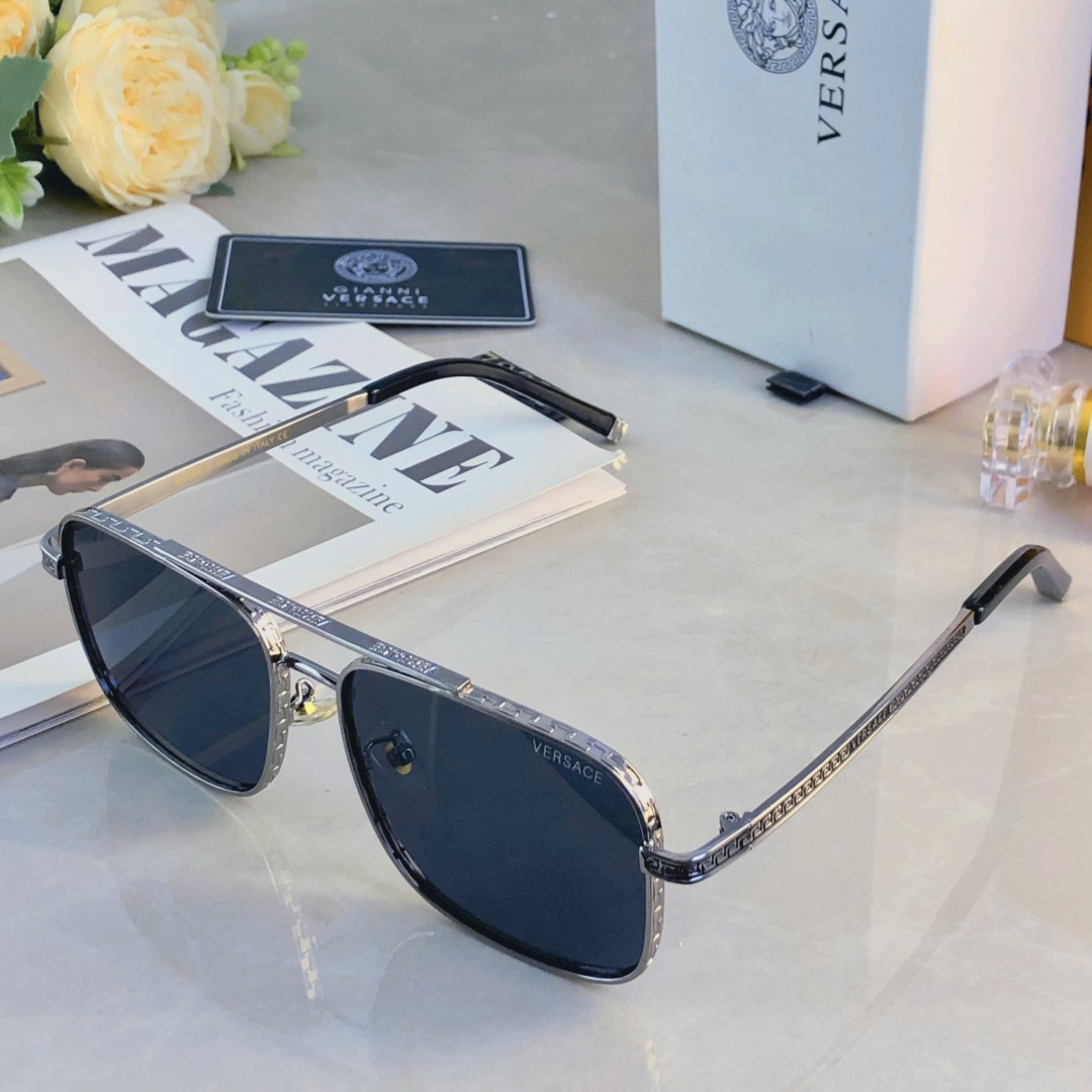 🔥🔥Versac*男士墨镜痞帅复古港风街拍双梁太阳眼镜女开车防紫外线防强光
