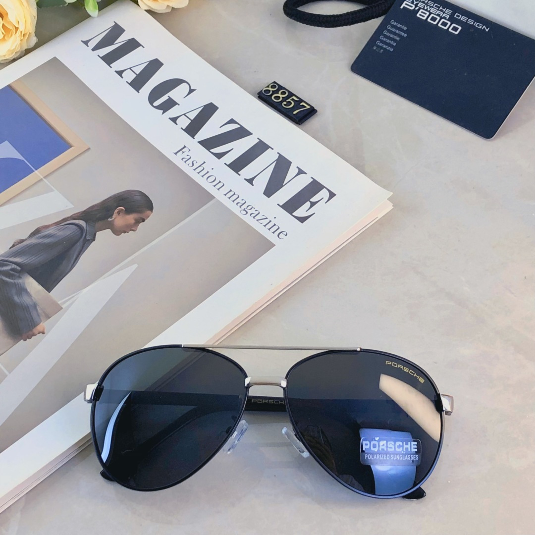 🔥🔥Porsch*墨镜男款2025新款潮流帅气蛤蟆镜防紫外线防晒偏光太阳眼镜高级感