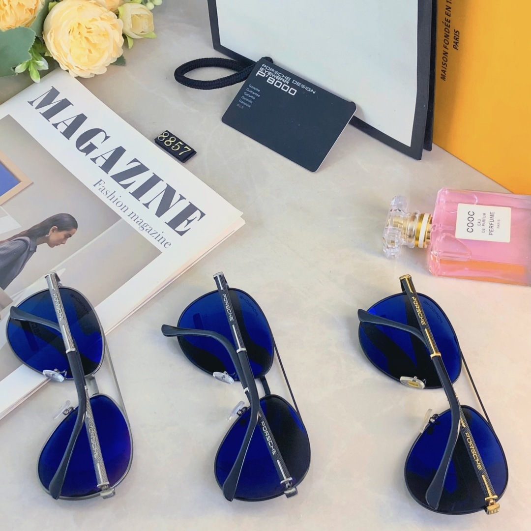 🔥🔥Porsch*墨镜男款2025新款潮流帅气蛤蟆镜防紫外线防晒偏光太阳眼镜高级感