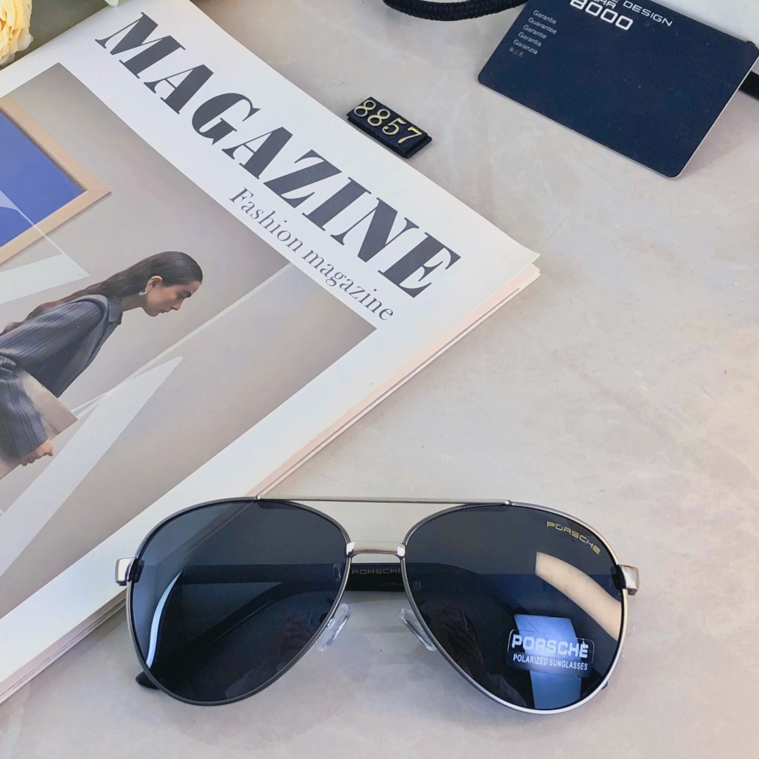 🔥🔥Porsch*墨镜男款2025新款潮流帅气蛤蟆镜防紫外线防晒偏光太阳眼镜高级感