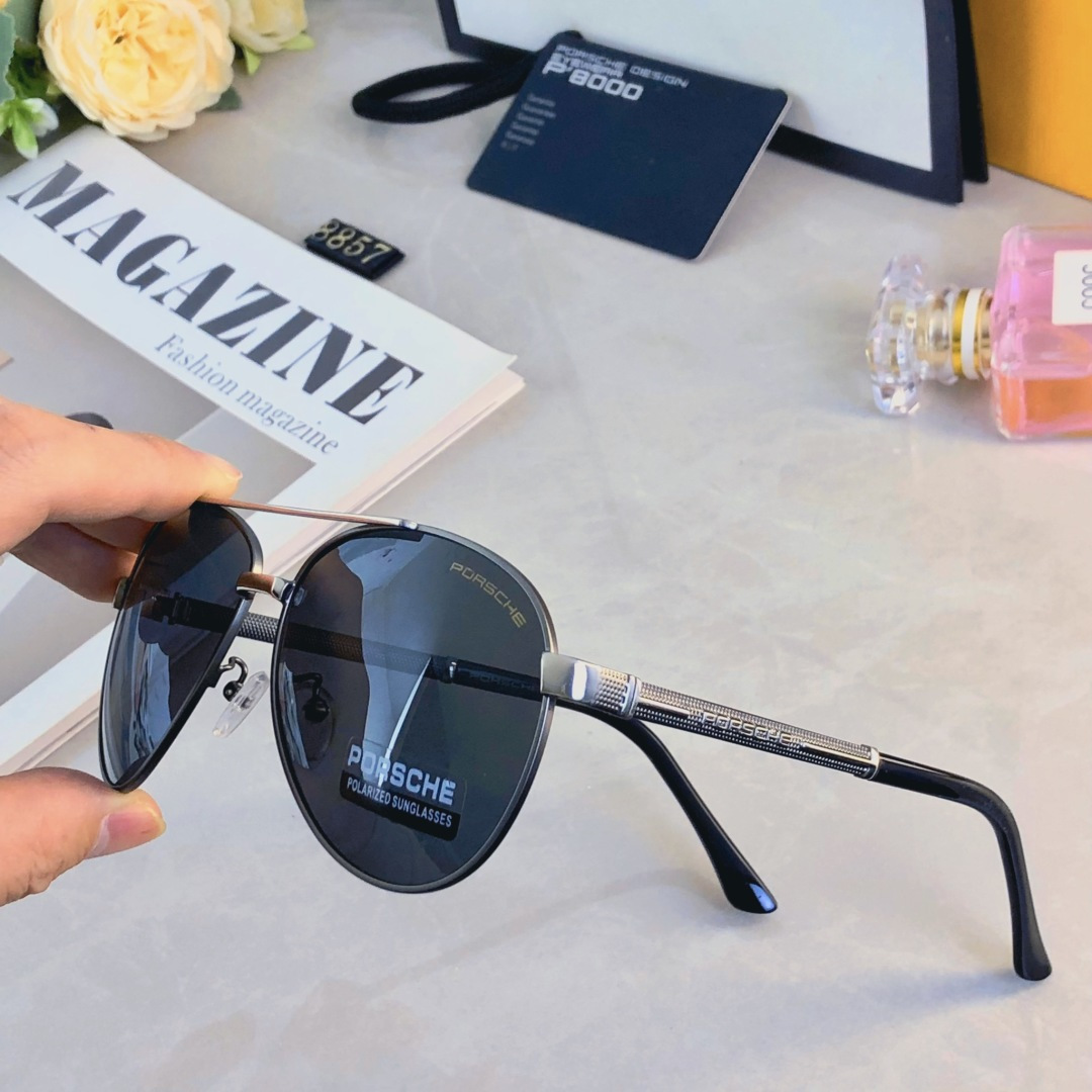 🔥🔥Porsch*墨镜男款2025新款潮流帅气蛤蟆镜防紫外线防晒偏光太阳眼镜高级感