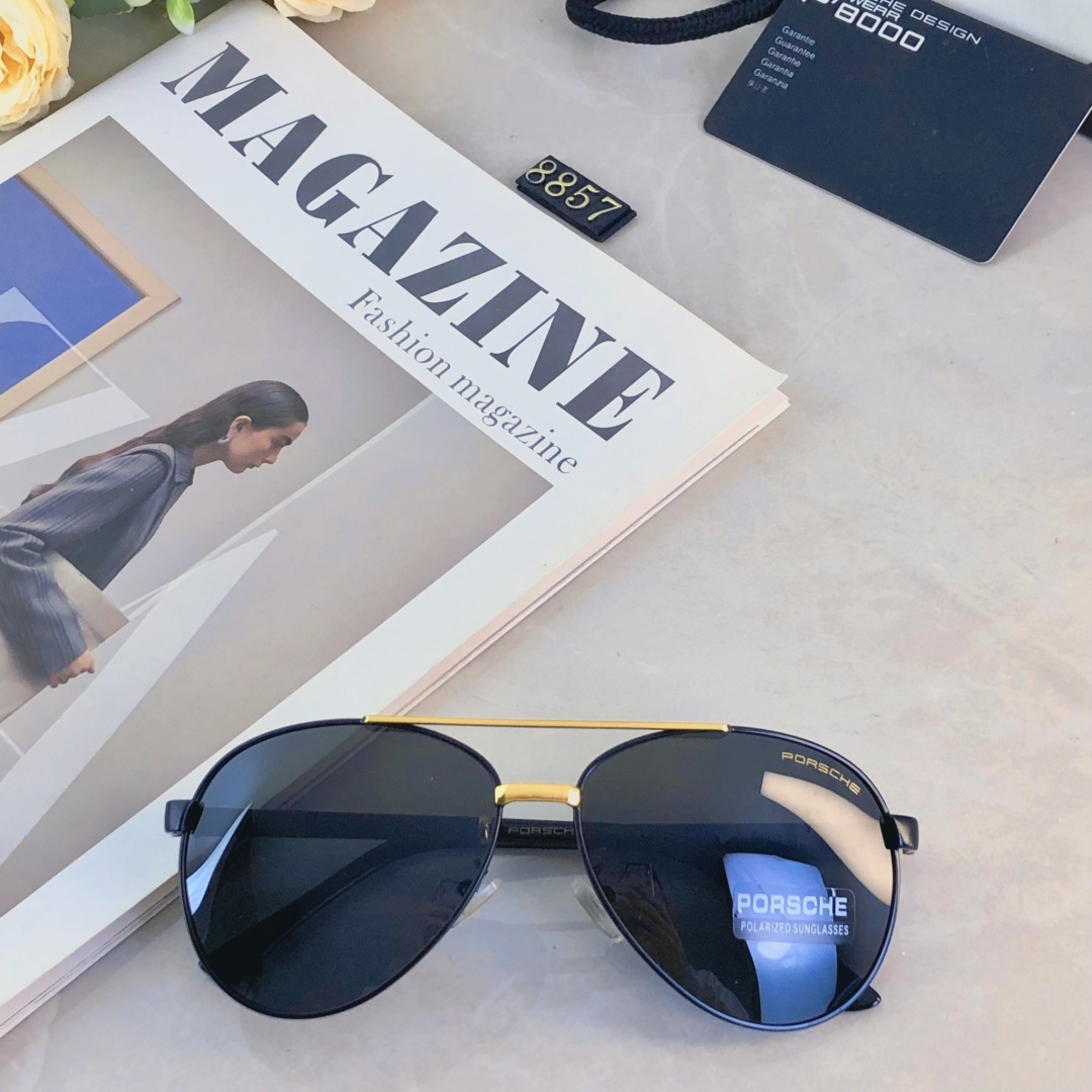 🔥🔥Porsch*墨镜男款2025新款潮流帅气蛤蟆镜防紫外线防晒偏光太阳眼镜高级感